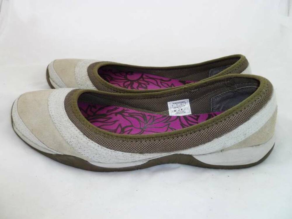 THE NORTH FACE ORTHOLITE 9 USED GREY BALLET FLATS/COMFORT SHOES/SLIP ON/SNEAKERS